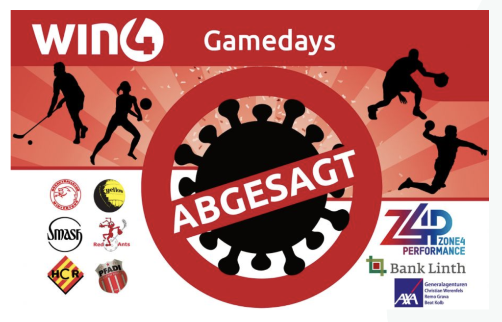 WIN4-Gamedays abgesagt - Spiel der Damen findet in Neuhegi statt!
